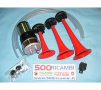 FIAT 500 EPOCA KIT COMPLETO TROMBE MUSICALI MELODIA "IL SORPASSO" CLACSON PANDA