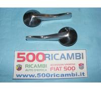 FIAT 500 F COPPIA CONTROMANIGLIA INTERNA MANETTA MANIGLIA APRIPORTA IN ALLUMINIO