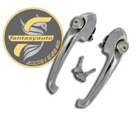 Fiat 500 F L R Una Coppia Maniglie Esterne Con Chiavi Cromate Cod:38/22001