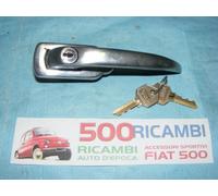 FIAT 500 GIARDINIERA MANIGLIA ESTERNA PORTELLONE POSTERIORE CROMATA + CHIAVE