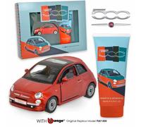 Fiat 500 Kids Gift Set Modellino Auto + Shampoo Shower Gel 200ml Regalo Bimbo