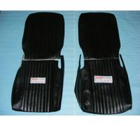 FIAT 500 L COPPIA FODERE SEDILI ANTERIORI TAPPEZZERIA NERI A CANALETTI