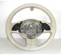 FIAT 500 NEW COPRI VOLANTE IN VERA PELLE E CUCITURE AVORIO DA CUCIRE A MANO