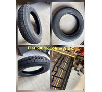 FIAT 500 Topolino ABC - Set Gomme Ruote Pneumatici + camera d'aria Nuovi