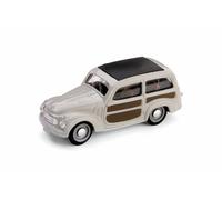 MODELLINO AUTO STATICO DIECAST FIAT 500C BELVEDERE CHIUSA 1951 GRIGIO SCALA 1:43