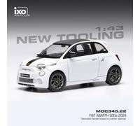Fiat 500e Abarth dal 2024 bianca a 1/43 IXO MOC345
