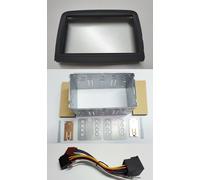 FIAT 500L dal 2012 al 05/2017 -MASK 2DIN +PLANCIA MET. CONNETTORE-NERO