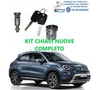 Fiat 500X Kit Completo Chiavi Nuove Con Avviamento Accensione Cilindretti