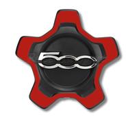 Fiat 500X Lega Calotta Centrale Ruota Mozzo Singolo Rosso Coperchi 40.6cm 15-22