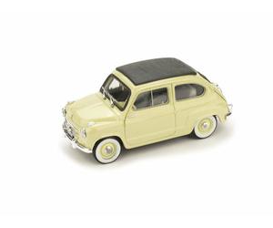 Fiat 600 1a Serie Trasformabile Tettino Chiuso 1956 Beige 1:43 Model R249-09