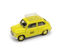 MODELLINO AUTO STATICO DIECAST BRUMM FIAT 600D 1960 AGIP MODELLISMO SCALA 1:43