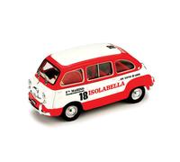 MODELLINO AUTO STATICO BRUMM FIAT 600 MULTIPLA AMARO ISOLABELLA 1960 SCALA 1:43