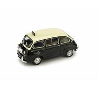 1:43 Brumm Fiat 600D Multipla Taxi Genova 1964 Black Ivory R481 Modellino