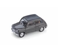 Brumm Modellino Auto Fiat 600D Trasformabile 1960 Tettino Chiuso Beige Scala 1:43 R318-02