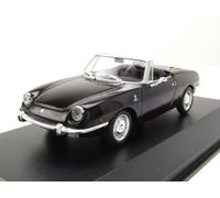 Fiat 850 Spider Sport 1968 Nero Modellino Auto 1:43 Maxichamps