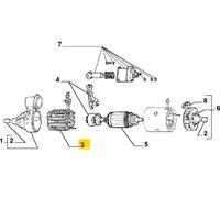 FIAT 850/UNO R89/127/PANDA CAMPO INDUTTORE MOTORINO AVVIAMENT 12V OEM 4061015