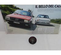 FIAT ALFA LANCIA - PULSANTE VOLANTE SPORTIVO ORIGINALE SIMONI RACING FONDO ROSSO