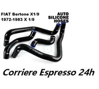 FIAT Bertone X1/9 1972 1983 X 1/9 RADIATOR SILICON HOSES