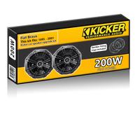 Fiat Brava Posteriore Lato Mensola Altoparlanti Kicker 13.3cm 13cm Auto + Cialde