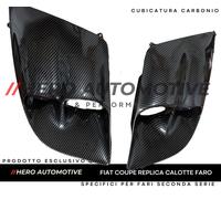 Fiat Coupé Calotte Faro Carbonio Plastiche Interne Fari Fanali Anteriori Coppia