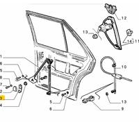 FIAT CROMA FL90 90-96 MANIGLIA ALZACRISTALLO NERO OEM 82406490
