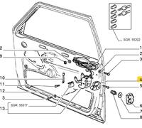 FIAT CROMA LANCIA THEMA SCONTRO PORTA ANT. E POST. SINISTRA OEM 82404796