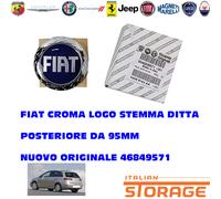 FIAT PUNTO DOBLO LOGO STEMMA DITTA POSTERIORE DA 95MM NUOVO ORIGINALE 46849571