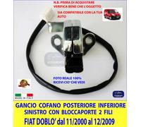 FIAT Doblo' dal 2000 al 2010 Serratura Portellone Gancio Cofano Posteriore