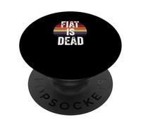 Fiat è morto denaro suono duro verità libertà sats bitcoin PopSockets PopGrip Adesivo