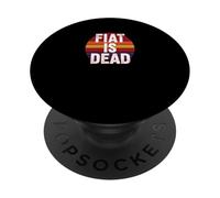 Fiat è morto denaro suono duro verità libertà sats bitcoin PopSockets PopGrip Adesivo