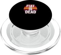 Fiat è morto denaro suono duro verità libertà sats bitcoin PopSockets PopGrip per MagSafe