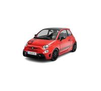 MODELLINO AUTO STATICO SOLIDO FIAT NUOVA 500 ABARTH 595 2022 ROSSO SCALA 1/18