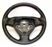 Fiat Grande Punto COPRIVOLANTE specifico in pelle NERA e cucirure ROSSE