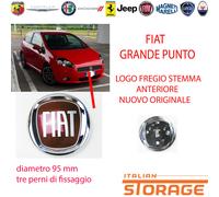 FIAT GRANDE PUNTO LOGO STEMMA FREGIO ANTERIORE NUOVO ORIGINALE 51932710