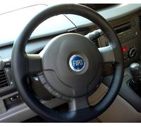 FIAT IDEA coprivolante in vera pelle NERA su misura