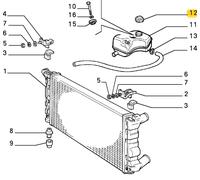 FIAT LANCIA ALFA ROMEO TAPPO VASCHETTA ESPANSIONE REFRIGERANTE OEM 5974757