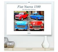 Fiat Nuova 1100 - Ein Klassiker Italiens (hochwertiger Premium Wandkalender 2026 DIN A2 quer), Kunstdruck in Hochglanz: Der italienische Oldtimer Fiat Nuova 1100 in Kuba