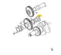 FIAT OM IVECO 619 N1 PERNO MANICOTTO INGRANAGGIO DISTRIBUZIONE OEM 4649835
