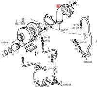 FIAT OM IVECO DAILY 2 GOMITO COLLETTORE SCARICO TURBOCOMPRESSORE OEM 4840440