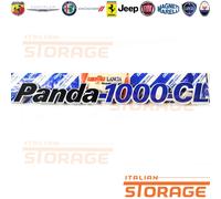 FIAT PANDA 1000 CL LOGO FREGIO EMBLEMA TARGHETTA NUOVO ORIGINALE 7593848