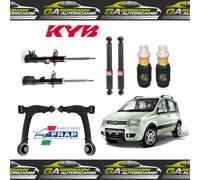 FIAT PANDA 169 METANO - KIT BRACCI ANT. FRAP + AMMORT. ANT E POST KYB + TAMPONI