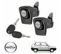 FIAT PANDA 1989 KIT COPPIA PULSANTI SERRATURA PORTA SINISTRO + DESTRO CON CHIAVE