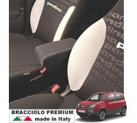 FIAT PANDA 2012-2024 Bracciolo tessuto nero CUCITO GIALLO leva freno mano lungo