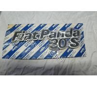 FIAT PANDA 30 S SCRITTA STEMMA SIGLA COFANO POSTERIORE BADGE NUOVA ORIGINALE