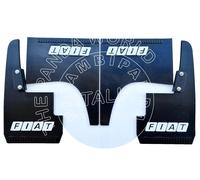 FIAT PANDA 4x4 PARASPRUZZI ANT. E POST. LOGO FIAT BIANCO RICAMBIO COMPATIBILE