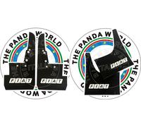 FIAT PANDA 4x4 PARASPRUZZI ANT. + POST. LOGO FIAT BIANCO RICAMBIO COMPATIBILE