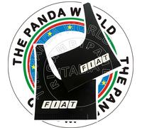 FIAT PANDA 4x4 PARASPRUZZI LOGO FIAT BIANCO, 2 ANTERIORI PRODOTTO COMPATIBILE