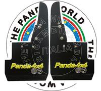 FIAT PANDA 4X4 PARASPRUZZI POST. SCRITTA GIALLO ARGENTO PRODOTTO COMPATIBILE