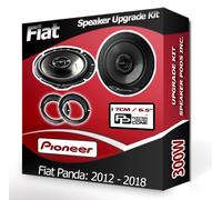 Fiat Panda Casse Portiera Anteriore Pioneer Auto Speaker + Kit Adattatore 300W