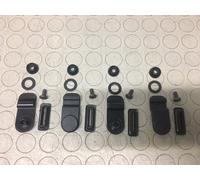 FIAT PANDA dal 1986 al 2002 KIT 4 CERNIERE VETRO POSTERIORE LATERALE APRIBILE